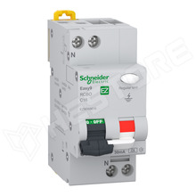EZ9D55616 / Fí-relé, RCBO megszakító, 16A, 30mA, 1+N, A típus (EZ9D55616 / SCHNEIDER ELECTRIC)