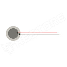 ABLF3529B-LW100 / Piezo korong, 2.9kHz, 35nF, 30Vp-p, 100mm kivezetésekkel (PUI Audio)
