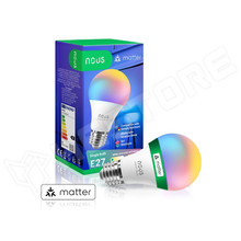 NOUS-P3-E27-RGB-TUYA / Nous P3 okos Tuya Wi-Fi RGB izzó (E27 foglalat), Matter kompatibilis (NOUS P3 / NOUS)