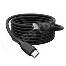 AK-300341-010-S / Kábel, USB-C - USB-C dugó, USB 2.0, 1m, fekete (AK-300341-010-S / DIGITUS)