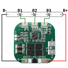 HXYP-4S-BMD1 / BMS modul, 4S, 14.8V, 10A