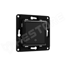 SHELLY-WS1-B / Shelly Wall Switch fali villanykapcsoló, 1 gombos fekete (FG3800235266168 / SHELLY)