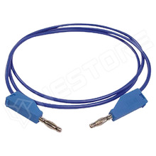 TLM8BL / Mérőkábel, banándugó 4mm, kétoldalas, 30V AC, 3A, 1m, kék (TLM8BL / VELLEMAN)