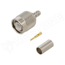 TNC-122108 / TNC csatlakozó, dugó, apa, egyenes, RG58, 50Ω (122108 / AMPHENOL RF)