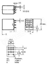 GPM4  24AC (KY4) / Relé 24VAC, 3A/230VAC, 4 ÁK