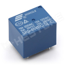 SRD-05VDC-SL-C / Relé, SPDT, 5V DC, 10A / 250V AC, 10A / 30V DC (SRD-05VDC-SL-C / SONGLE)