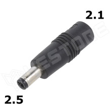 DCPLUG-P1J-P1M / Csatlakozó adapter, aljzat: 5.5x2.1 - dugó: 5.5x2.5, egyenes (DC PLUG-P1J-P1M / MEAN WELL)