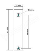 BDC-DUALTRUNK / Elosztó blokk építő készlet, Pólusok száma: 2, Kivezetések száma: 24 (BDC-DUALTRUNK)