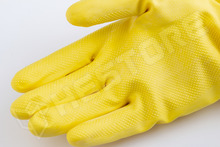 EURODIP-5027 / Vegyszerálló (C-type, EN374-1:2016 szerinti), munkavédelmi kesztyű, latex, sárga, S-méret (7) (MO5027 / COVERGUARD)