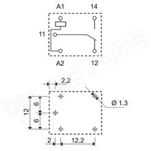 F 36.11.9.005 / Relé 5V  10A/250VAC SPDT (FINDER)