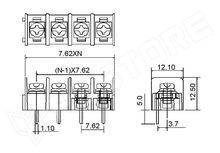 KF7.62-4P-BK / Csavaros sorkapocs, 7.62mm, 4 pólusú, fekete