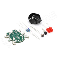 WEEVIL-GN / Világító szemű bogár KIT (építőkészlet), zöld PCB