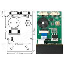 GM67 / QR kód és vonalkód olvasó modul, 1D/2D, 5V DC, USB, UART