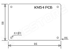 KM54 / Műszerdoboz, ABS, (32×63×90) (MASZCZYK)