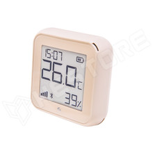 SHELLY-PLUSHTMOC-GEN3 / Shelly PLUS H&T GEN3 WiFi + Bluetooth páratartalom és hőmérséklet szenzor, e-papír kijelzővel (mokka) (FG3800235261569 / SHELLY)