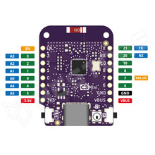 C3-MINI-V2.1.0 / ESP32-C3 alapú fejlesztői modul, ESP32-C3FN4, egymagos processzor, 160 MHz, 2,4 GHz Wi-Fi, Bluetooth 5