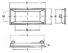 DMH-4 / Kijelző keret (50x19mm)