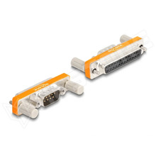 DELOCK-66982 / Delock Adapter D-Sub 9 tűs apa csavaranyákkal - D-Sub 25 tűs anya csavarokkal (DELOCK)