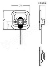 HBS-SCL-50 / 50kg terhelhetőségű fél-híd mérlegcella (SEN-10245)