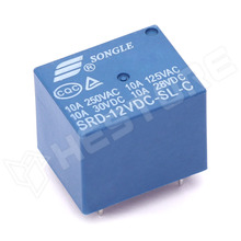 SRD-12VDC-SL-C / Relé, SPDT, 12V DC, 10A / 250V AC, 10A / 30V DC (SRD-12VDC-SL-C / SONGLE)
