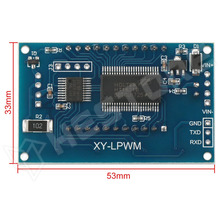 XY-LPWM / PWM impulzus és frekvencia generátor modul LCD kijelzővel, 1Hz-150KHz, 3.3V-30V (XY-LPWM)