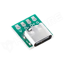 USBC-EXP-MINI-4P / USB-C kifejtő modul, 4 pólusú (V+, D-, D+, GND)