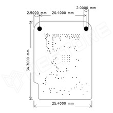 ESP32-S2-MINI-PSRAM / ESP32-S2FN4R2 alapú fejlesztő panel PSRAM-mal, USB-C, Xtensa® Single-Core 32-bit LX7, 240MHz