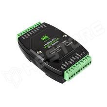 WS-MODBUS-DC-MON-4CH / 4 csatornás feszültség és áram monitorozó, RS485, MODBUS RTU, DIN sínre, 7..36VDC, Mérés: 0...36VDC, ±8A (Waveshare)
