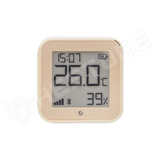 SHELLY-PLUSHTMOC-GEN3 / Shelly PLUS H&T GEN3 WiFi + Bluetooth páratartalom és hőmérséklet szenzor, e-papír kijelzővel (mokka) (FG3800235261569 / SHELLY)