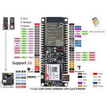 LILYGO-SIM800H / ESP32 SIM800H, T-Call V1.4, bluetooth, wifi, fejlesztő panel (Lilygo)