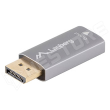 AD-DP-HD-01 / Adapter, DisplayPort dugó, HDMI aljzat, alumínium, ezüst (AD-HD-DP-01 / LANBERG)