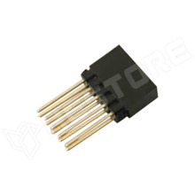 SPH-2x5P / Tüskesor aljzat, egyenes, egymásba tolható, hosszú, 2x5pin (BOOMELE)