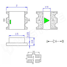 EVL-0805-RGB-SF / SMD0805 LED, RGB, színváltó, lassú