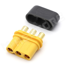 MR30-F-CF / DC tápcsatlakozó, MR30, anya, vezetékre forrasztható, 15A, 3Pin