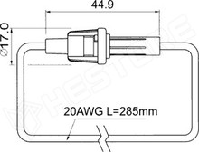 R3-48 / Biztosítéktartó vezetékkel 5×20mm biztosítékhoz (R3-48 / SCI)