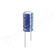 CXHP2R7105R-TWX / Kondenzátor, szuperkondenzátor, 1F, 2.7V DC, 2.5mm, Ø6.3x14mm, -40...70°C (NICHICON)