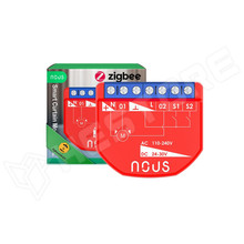 NOUS-B4Z-2RS-TUYA-ZB / Nous B4Z okos Tuya Zigbee mini redőnyvezérlő / motoros függönyvezérlő modul, kapcsolóbemenettel (NOUS B4Z / NOUS)