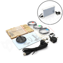 AS-1000 / Zenei kivezérlés jelző KIT, 132 LED, 12 sáv, akril doboz