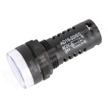 AD16-22SS-ACDC24 / Ellenőrző lámpa, domború, kiálló, 24V AC/DC, 16mm, zöld, piros