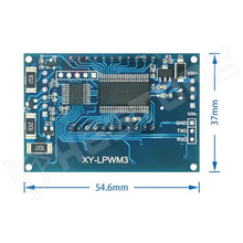 XY-LPWM3 / PWM impulzus és frekvencia generátor modul LCD kijelzővel, 1Hz-150KHz, 3.3V-30V, 3 csatorna (XY-LPWM3)