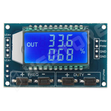 XY-LPWM / PWM impulzus és frekvencia generátor modul LCD kijelzővel, 1Hz-150KHz, 3.3V-30V (XY-LPWM)
