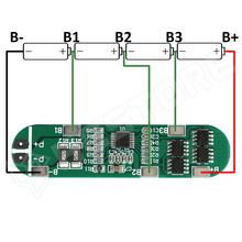 HX-4S-A01 / BMS modul, 4S, 16.8V, 8A