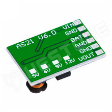 AS21-6V / Napelemes 3.7V-os lítium akkumulátor töltő modul, 6V / 1A boost kimenettel