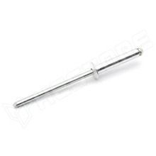 ASOC3216 / Popszegecs, domború, nyitott, acél, alumínium, Ø3.2mm, 16mm, ezüst