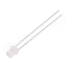 EVL-30FC-YE / LED, 3mm, lapos, víztiszta, sárga