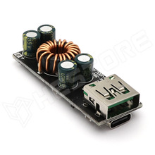 QC4-SINGLE / QC4 gyorstöltő, 2 kimenet (1db USB, 1db Type-C), Power delivery (PD), 6...32V DC