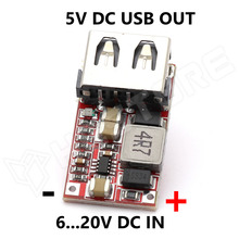 STDWN-USB3-5V / DC-DC konverter modul, 6...20V, step-down, 5V 3A USB kimenet