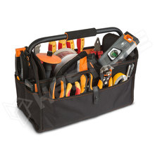 H10228 / Nyitott szerszámos táska fém fogantyúval, 420 x 220 x 310 mm - szerszámok nélkül (10228 / HANDY)