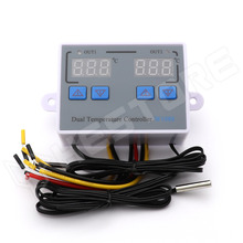 XK-W1088-12V / Dual hőmérséklet szabályzó, termosztát, 12VDC