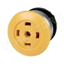 M22-DP-Y-X / Nyomógomb, momentary, gombafej, M22, RMQ Titan, IP67, 35mm, sárga (M22-DP-Y-X /  216737 / EATON ELECTRIC)